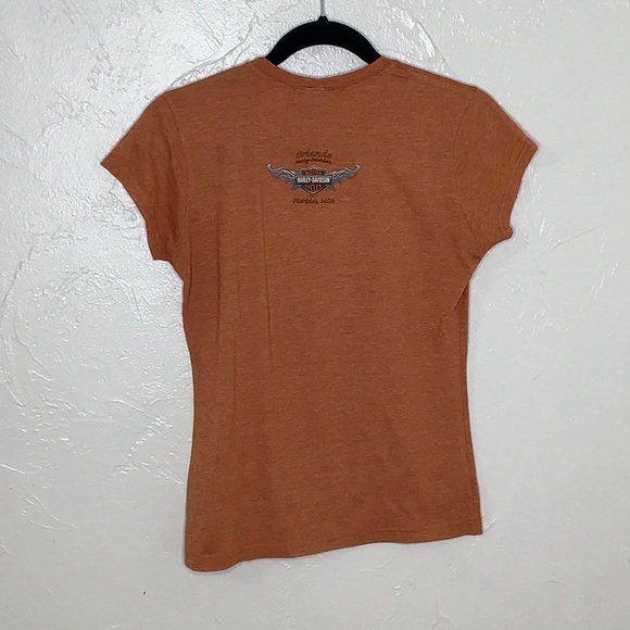 Harley Davidson Flying Eagle Crystal embellished SS t shirt size Medium - Picture 3 of 11